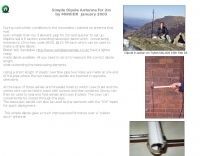 Simple Dipole Antenna for 2m