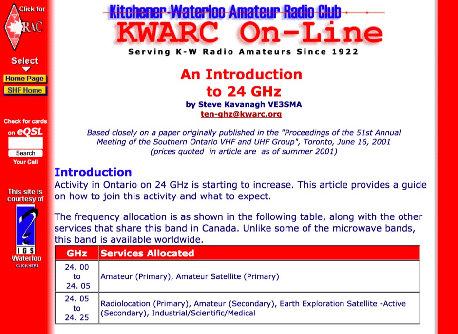 An Introduction to 24 GHz