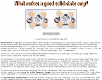 Solid-state HF amplifiers