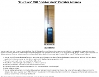 VHF rubber duck Portable Antenna
