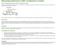 Measuring Inductances with a Freqeuency Counter