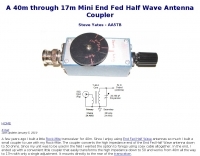 End Fed Half Wave Antenna Coupler