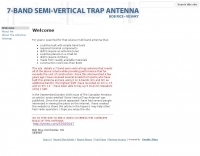7 band semi-vertical antenna project
