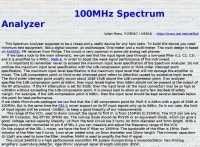100MHz Spectrum Analyzer