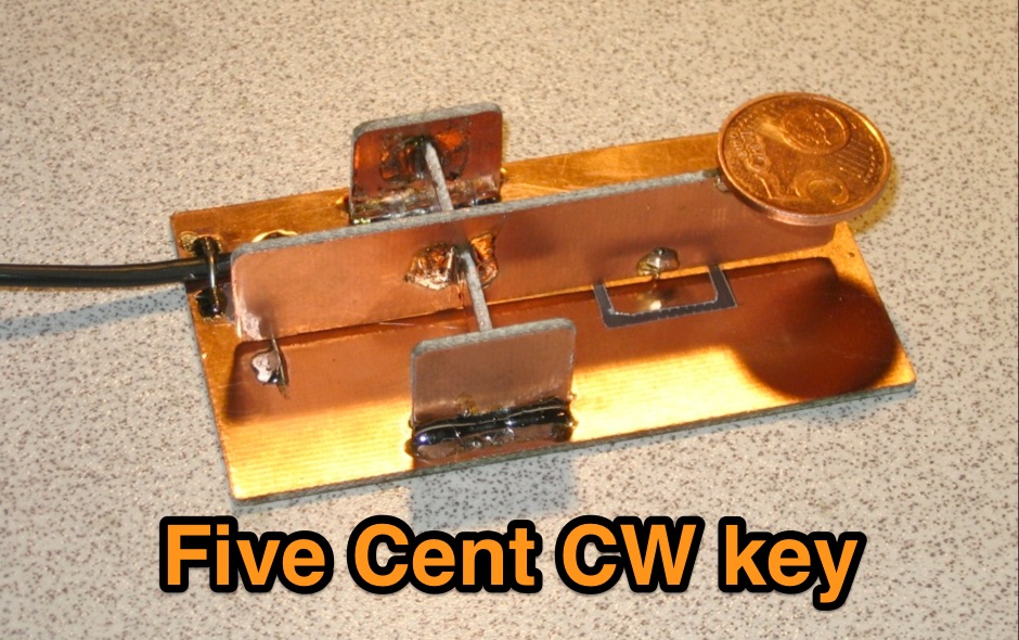 Five Cent CW key