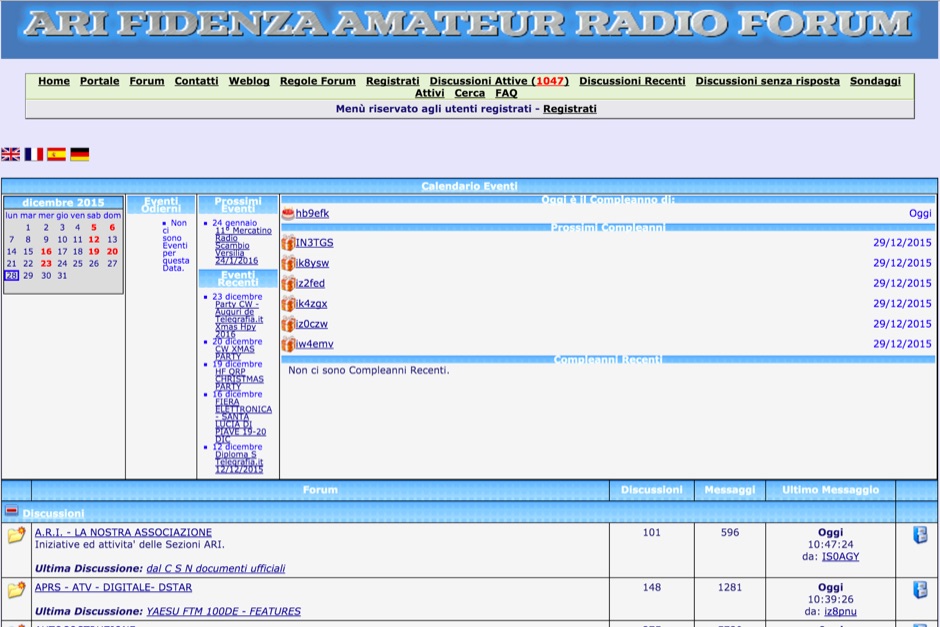 Ham Radio/Regional/I Italy/Forums