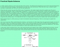 Practical Dipole Antenna