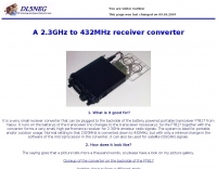 A 2.3GHz to 432MHz receiver converter