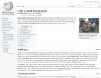 High Speed Telegraphy