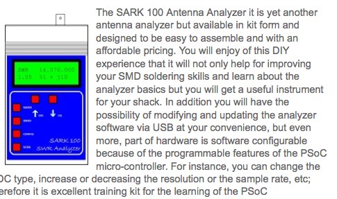 SARK100 Antenna Analyzer