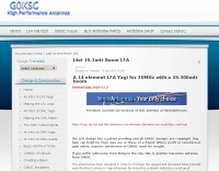 14 el 70 MHz Low Noise LFA Yagi