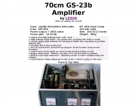 70cm GS-23b Amplifier