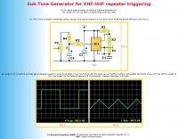 Sub-Tone Generator for repeater triggering