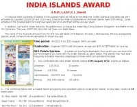 India Islands Award