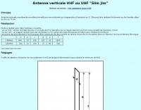 VHF UHF Slim Jim Antenna