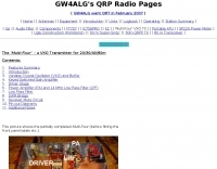Multi-Four a VXO QRP Transmitter for HF bands