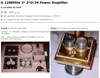 A 1296MHz Amplifier