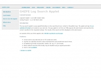 LogSearch applet by G4ZFE