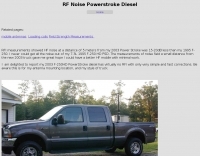 RF Noise Powerstroke Diesel