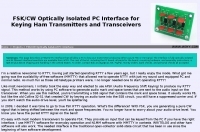W3YY FSK  CW PC interface