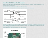 Yeasu FT-8x7 CAT Cable with Optocouplers