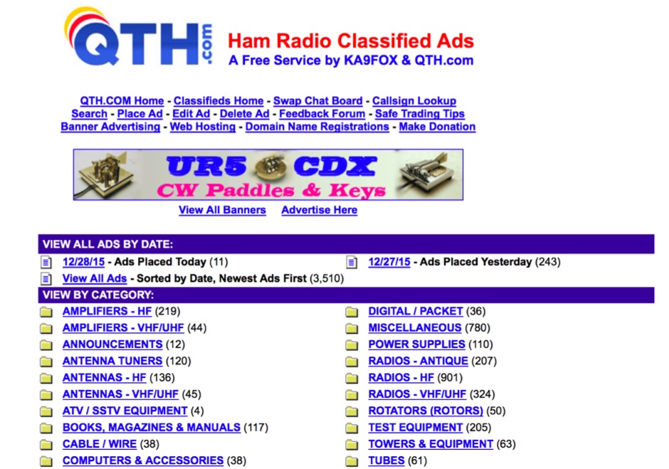 Best Free Ham Radio Classified Ads  Sites