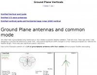Ground Plane Verticals