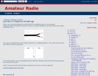 Low-cost half wave Dipole for HF QRP rigs