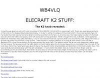 Elecraft K2 Parts data sheets