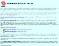 Satellite FAQs and Intros