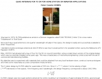 Quad antenna for 70 cm