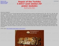 Repairing the TM-241 Toshiba S-AV17