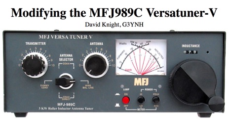 MFJ 989C modification