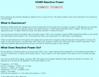VSWR Reactive Power