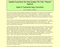Transmit Key Function fir TR-7