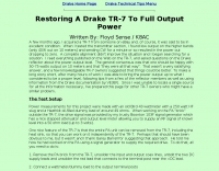 Restoring A Drake TR-7 To Full Output Power