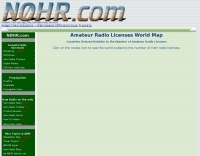 Amateur Radio Licenses World Map