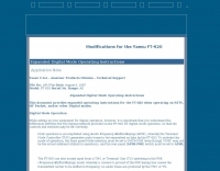 FT-920 modifications