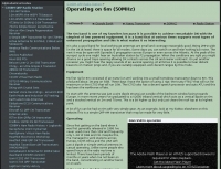 Operating on 6m (50MHz)