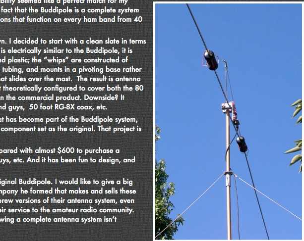 Homebrew a Buddipole antenna