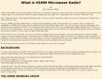 What is HSMM Microwave Radio?