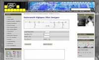 Highpass filter calculator