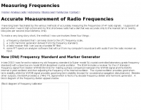 Radio Frequencies Measurement