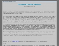 Preventing Feedline Radiation