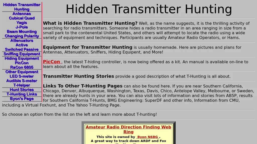 Hidden Transmitter Hunting
