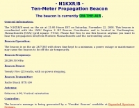 N1KXR/B - Ten-Meter Propagation Beacon