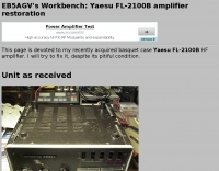 Reapairing FL-2100B amplifier