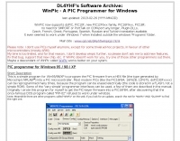DL4YHF WinPic Programmer