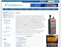 Radio Shack Pro-97 Specifications