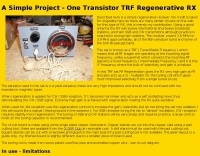 A simple regenerative receiver